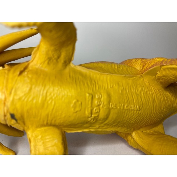 Vintage Imperial Dinosaur Toy Styracosaurus Figure 10.5" 1985 Rubber Dino - Picture 8 of 8